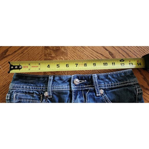 Miss Me Women JP5109G rhinestone studs embroidered distressed Jeggins size 25 EU - Picture 5 of 12